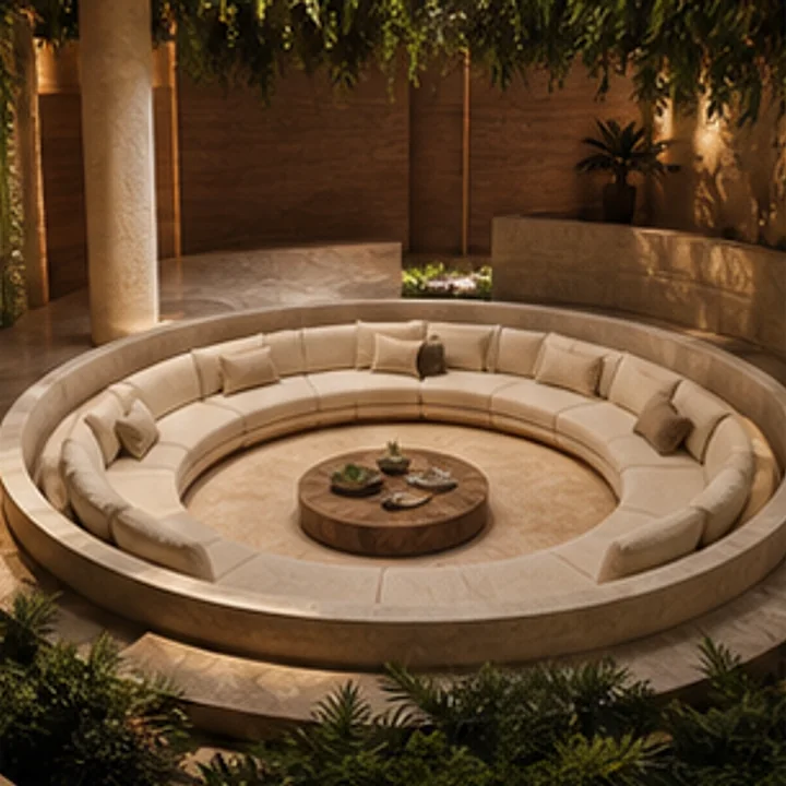 Noa Crescent Sofa 39 in nocturne collection