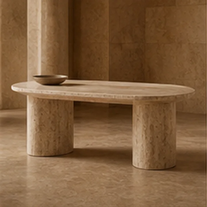 Oriel Stone Table 03 in nocturne collection