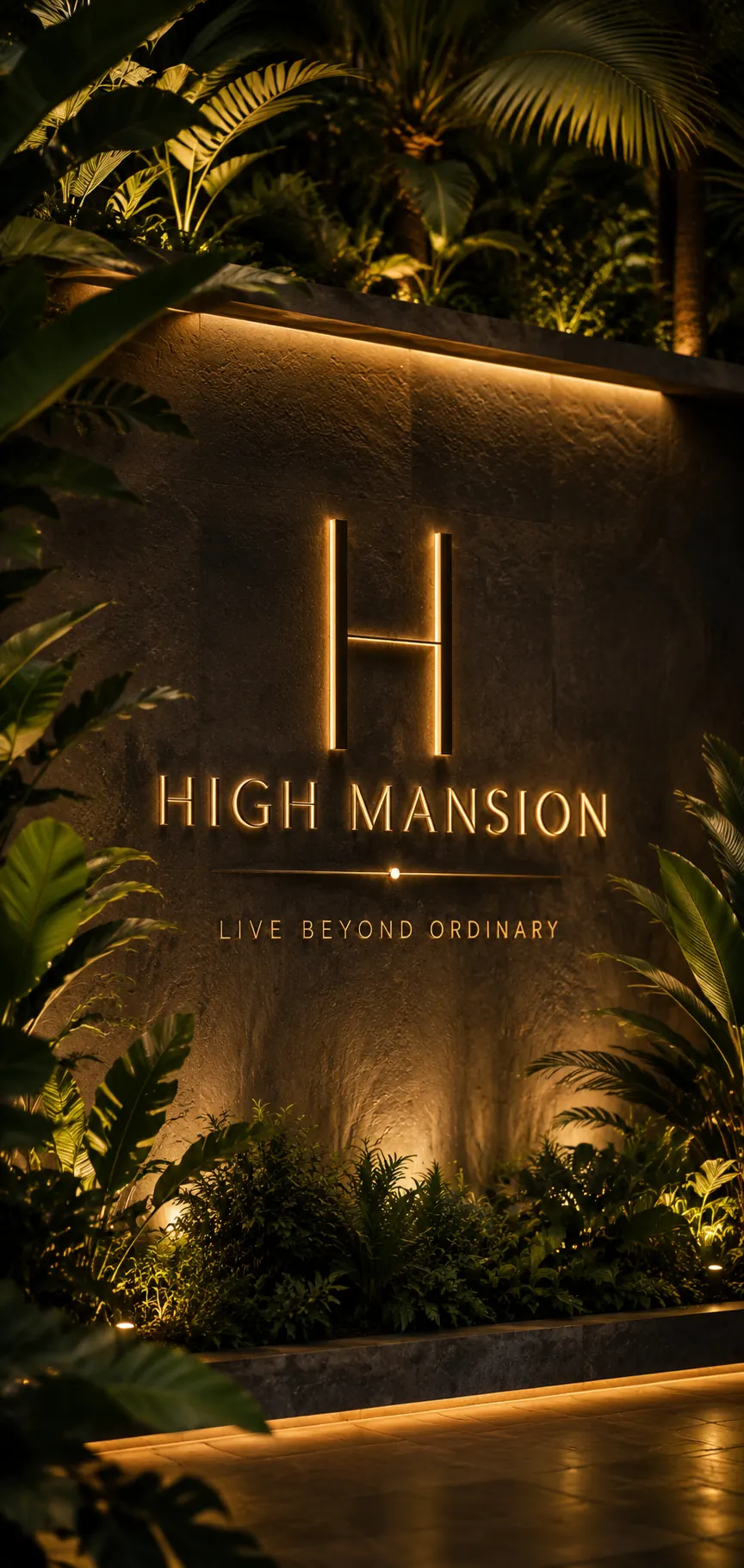 High Mansion showroom stair and architectural light